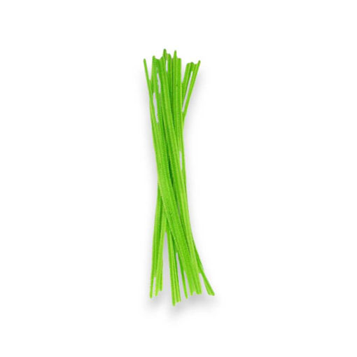 Picture of CRAFT PIPE CLEANERS GREEN 30CM - 15PK